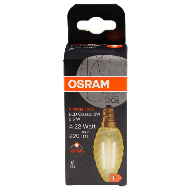 Osram Vintage 1906 CLAS BW LED-lyspære