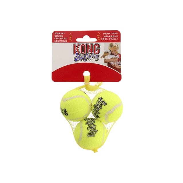 Kong Tennisball Gul 3pk S