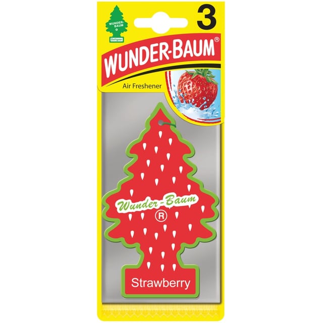 Wunder-Baum jordbær luftrenser 3-pk