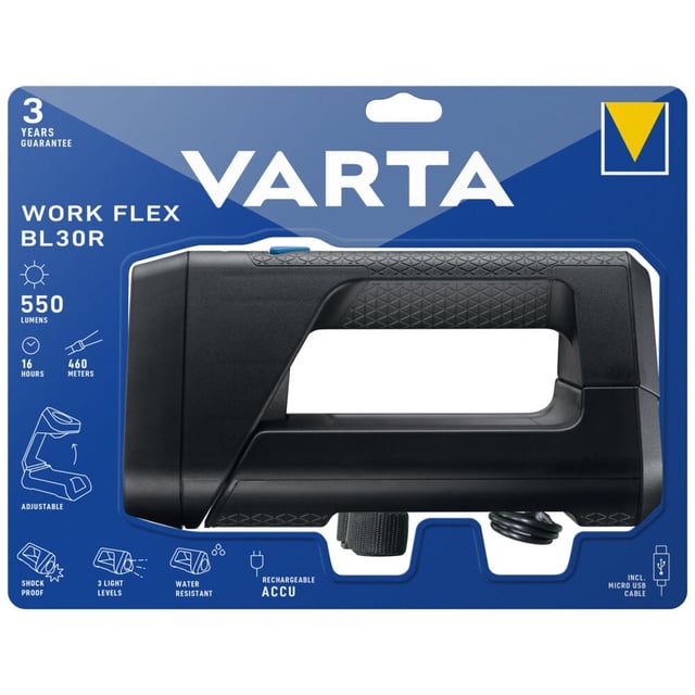 VARTA Work Flex BL30R oppladbar lykt
