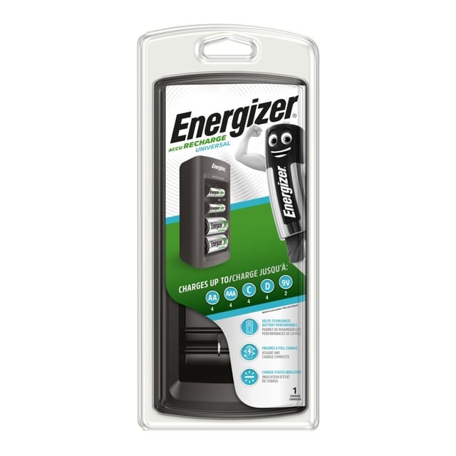 Energizer® AccuRecharge Universal batterilader