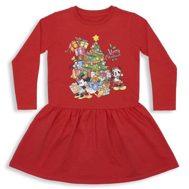 Disney kjole med julemotiv barn