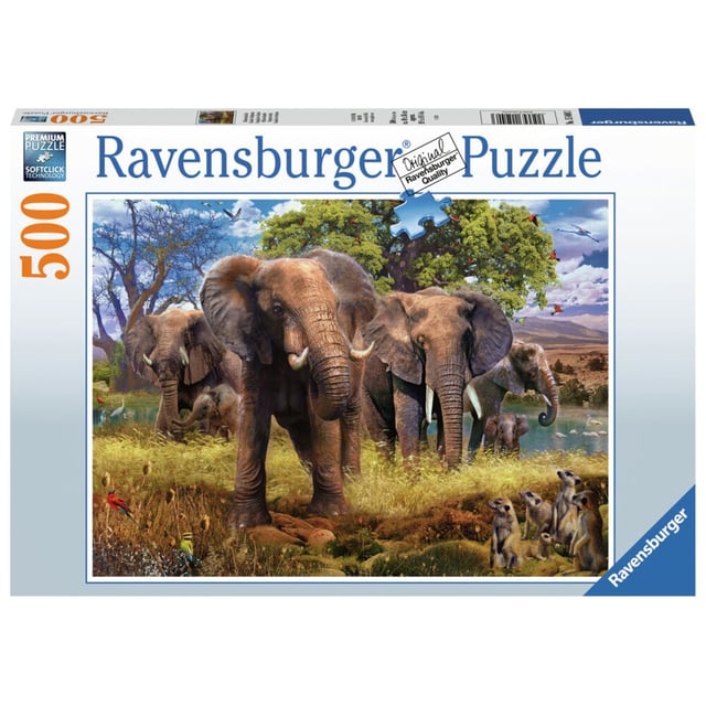 Ravensburger  Elephant Family puslespill
