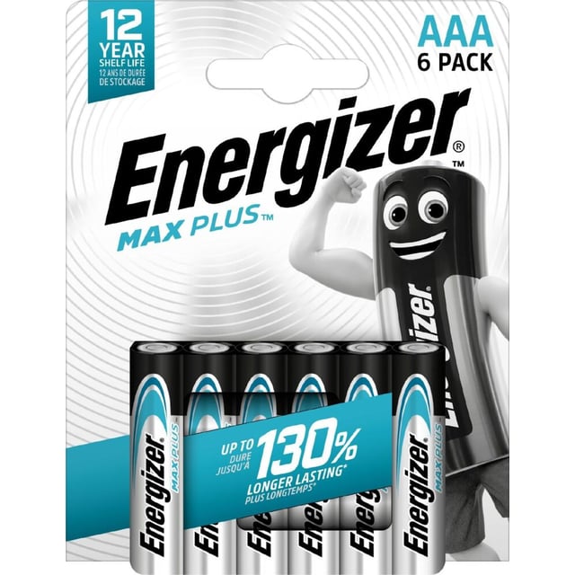 Energizer® Max Plus AAA batterier