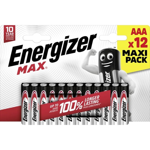 Energizer® Max Alkaline AAA batterier