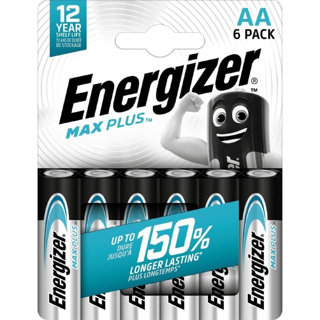 Energizer® Max Plus AA-batterier 6pk