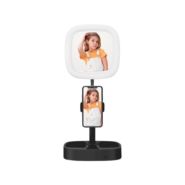 PictureMe® telefonholder med ringlys og speil