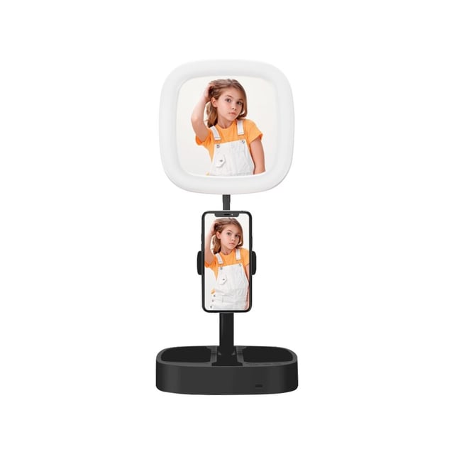 PictureMe® telefonholder med ringlys og speil