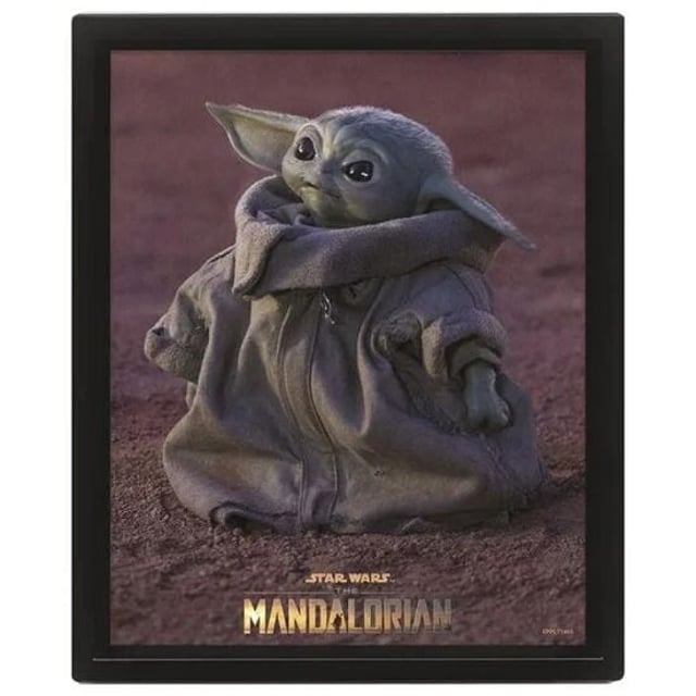Star Wars™ Mandalorian Grogu 3D plakat