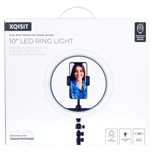 XQISIT Selfie ringlys med tripod