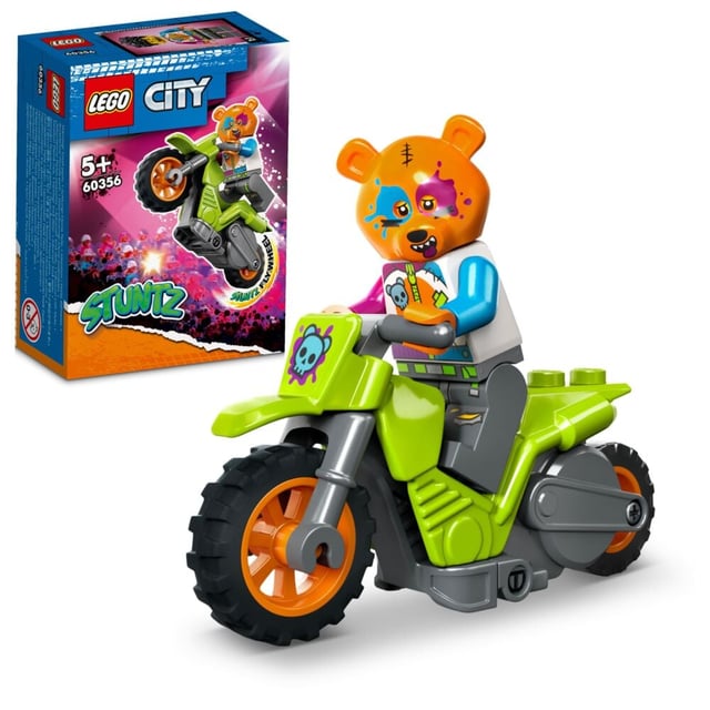LEGO® City Stuntmotorsykkel med bjørn 60356