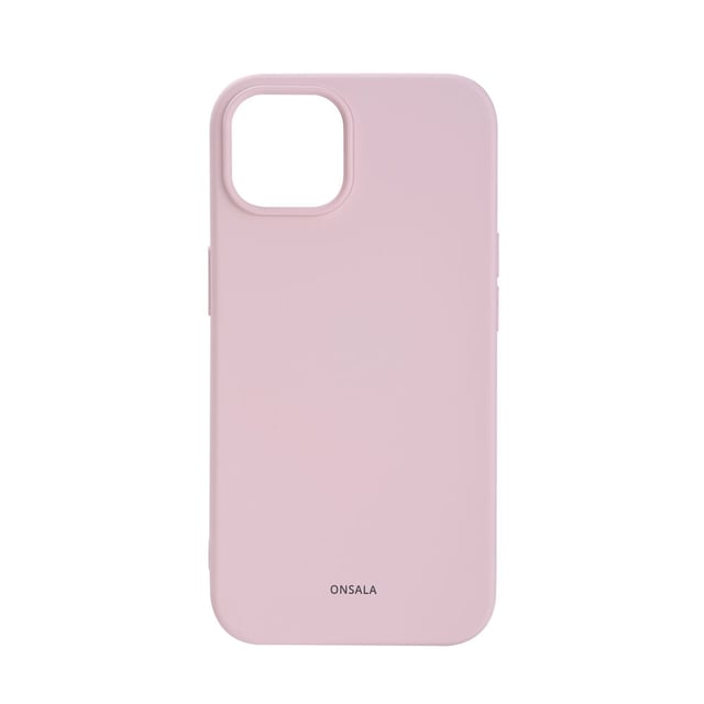 Onsala Silicone Chalk Pink deksel til iPhone 14