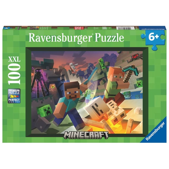 Ravensburger Puzzle Monster Minecraft puslespill
