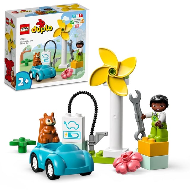 LEGO® DUPLO® Town Vindmølle og elbil 10985