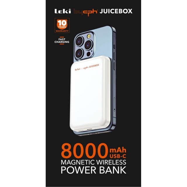 Magnetisk Powerbank 8000 mAh
