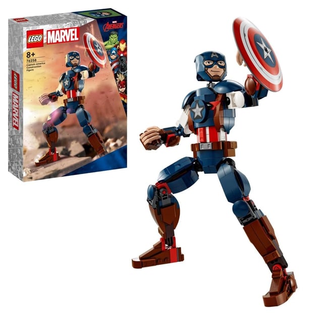 LEGO® Marvel Byggbar figur av Captain America 76258