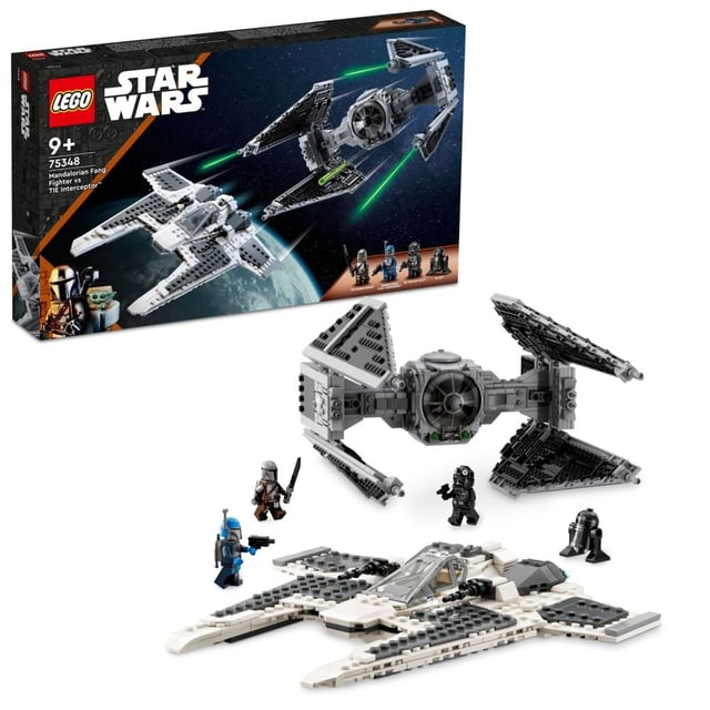 LEGO® Star Wars™ Mandaloriansk Fang-stjernejager mot TIE Interceptor™ 75348