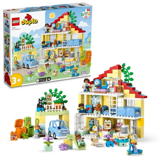 LEGO® DUPLO® Town 3-i-1 Familiehjem 10994