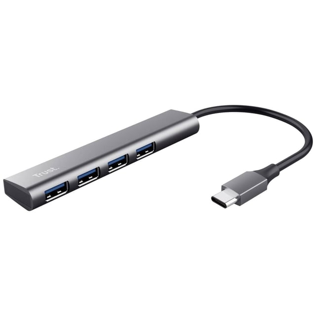 Trust Halyx USB-C til 4 Port USB-A 3.2 Gen1 Hub