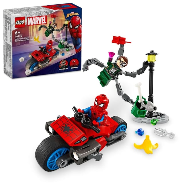 LEGO® Marvel Motorsykkeljakt: Spider-Man mot Doc Ock 76275