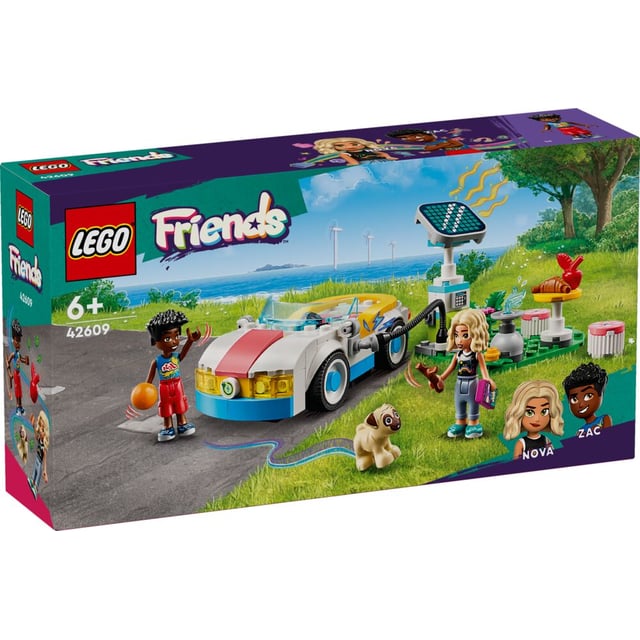 LEGO® Friends Elbil og ladestasjon 42609