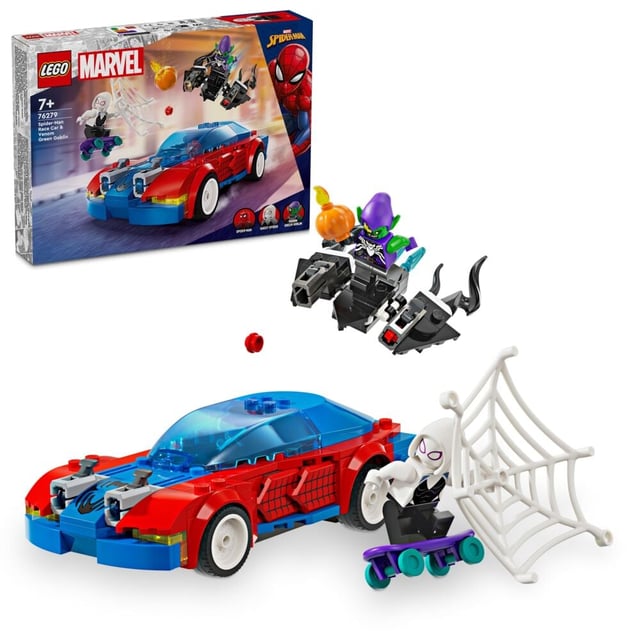 LEGO® Marvel Spider-Mans racerbil og Venom Green Goblin 76279