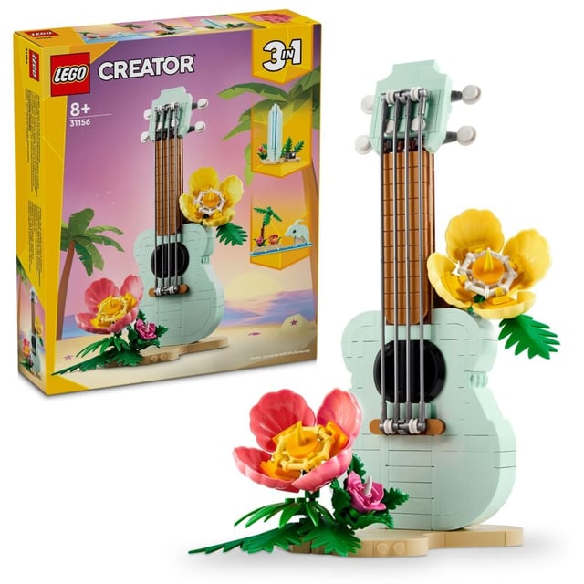 LEGO® Creator Tropisk ukulele. 3-i-1-lekesett 31156