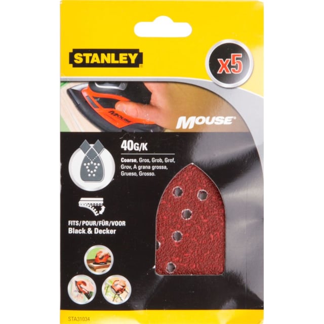 Stanley STA31034 Mouse slipepapir