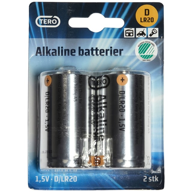 Tero batterier D LR20 batterier