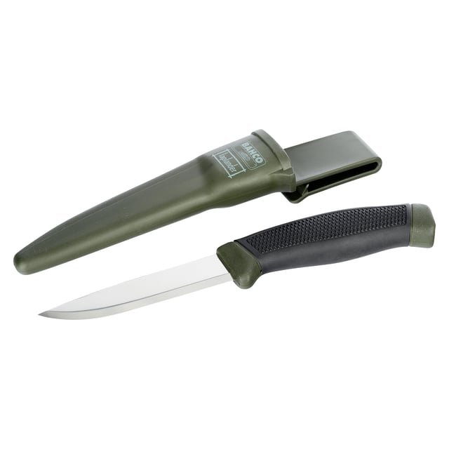 Bahco Laplander-kniv med 2-komponentskaft i grønt