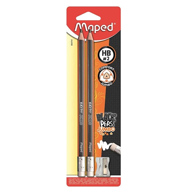 Maped HB Jumbo blyant med viskelær