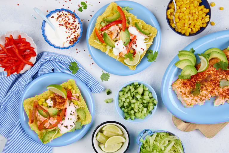 Laksetaco i tacotubs