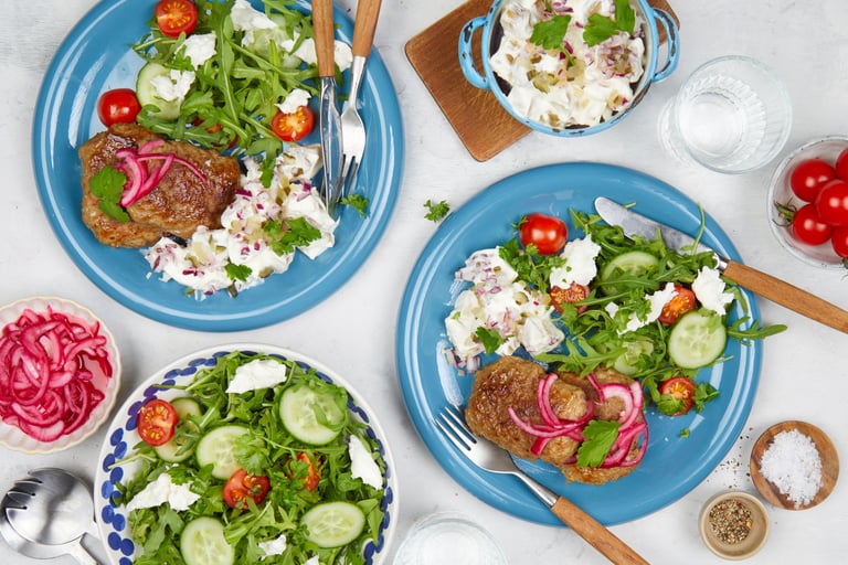 Karbonader med potetsalat