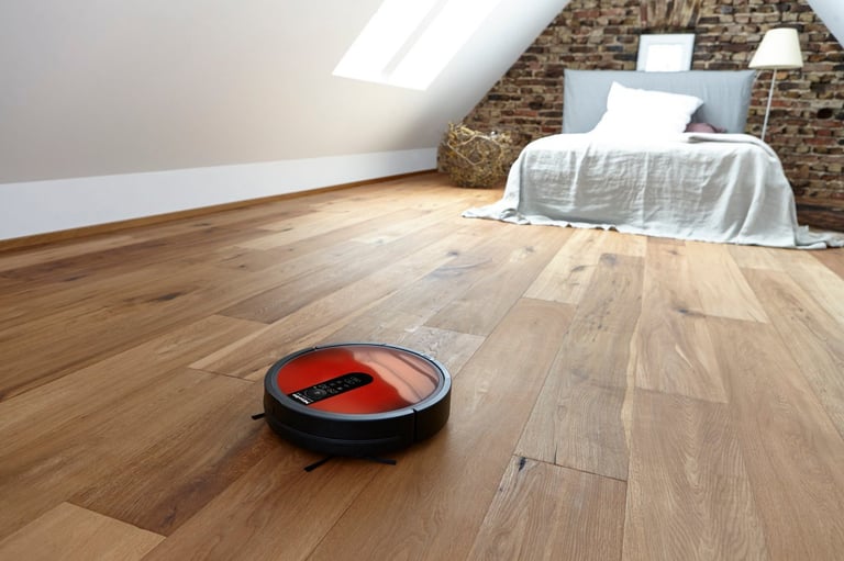 La en robotstøvsuger stelle hjemme