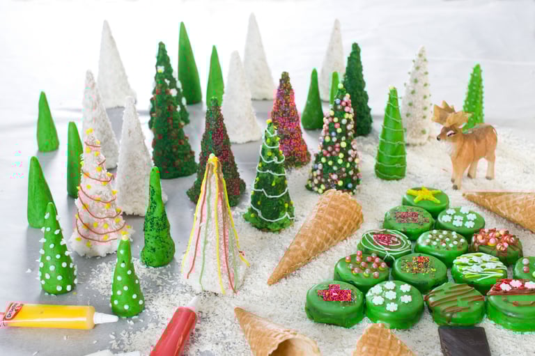 Lag spiselig julepynt og søte gaver