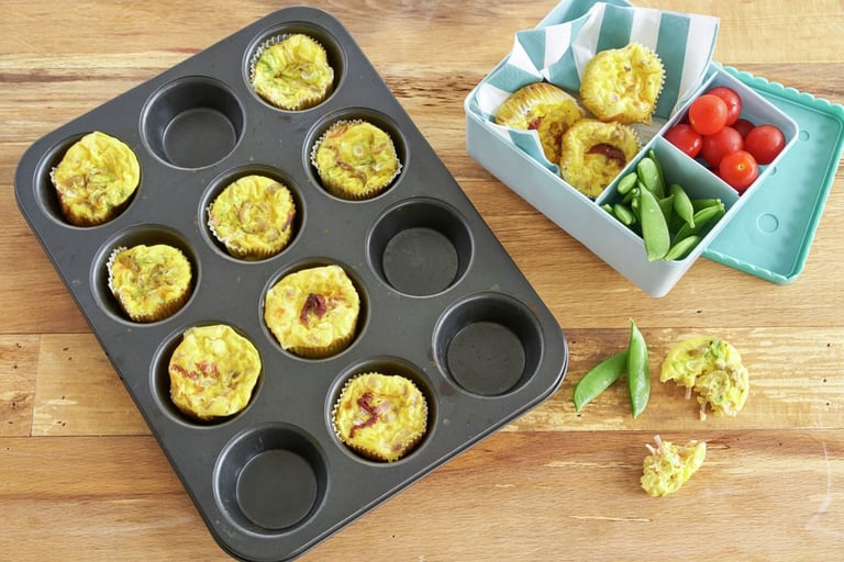 Derfor er omelettmuffins perfekt til matpakken