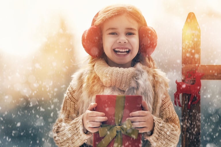 Lag bursdag ute selv om det er vinter!