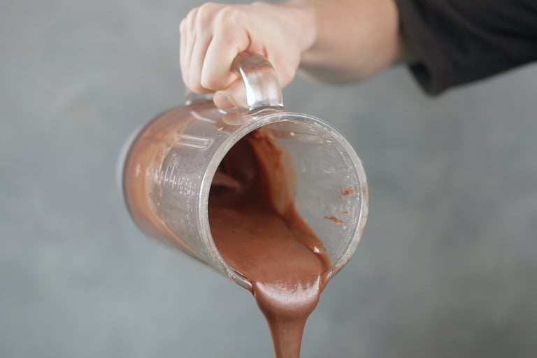 3 digge desserter du enkelt lager i blenderen
