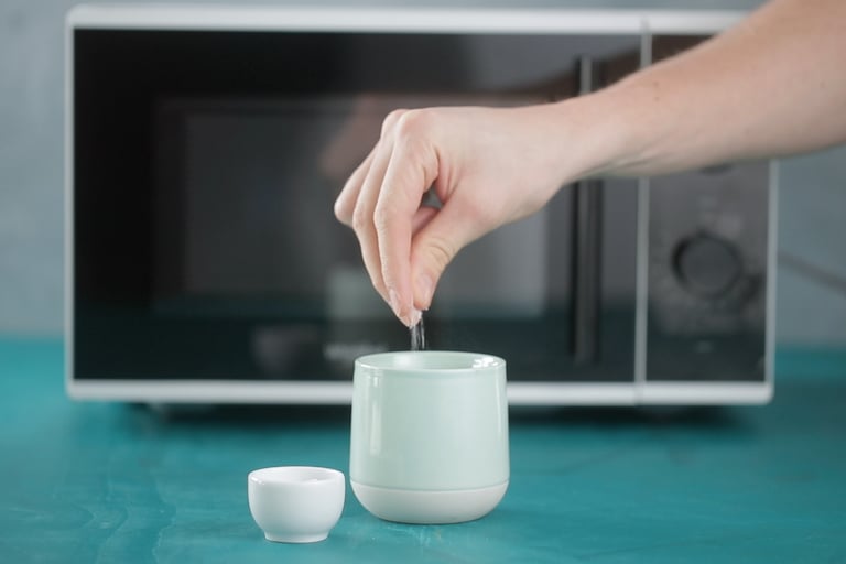 3 kjappe mellommåltider med en kopp og mikrobølgeovn!