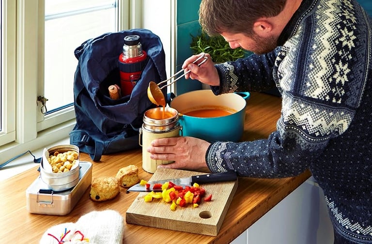 Grillet paprikasuppe