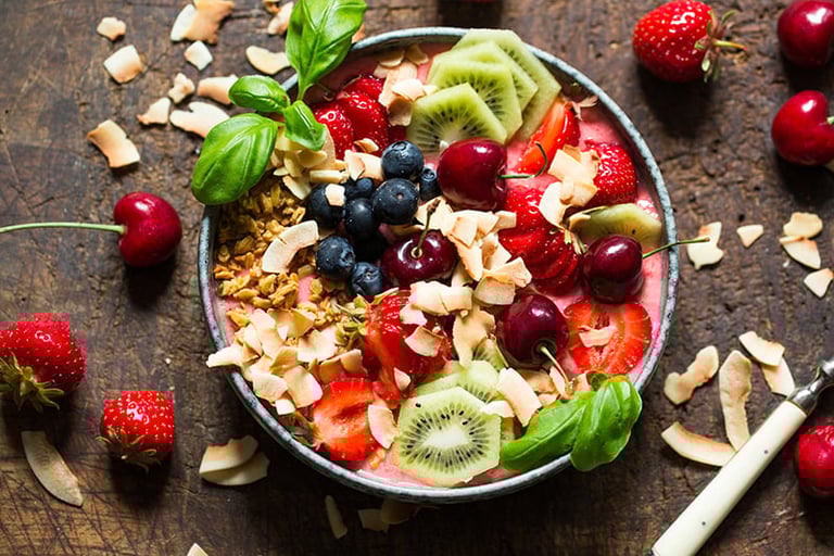 Fruktig smoothiebowl