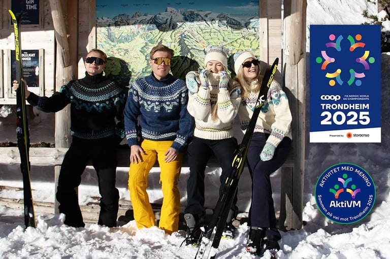 VM-strikk med Mjuk garn