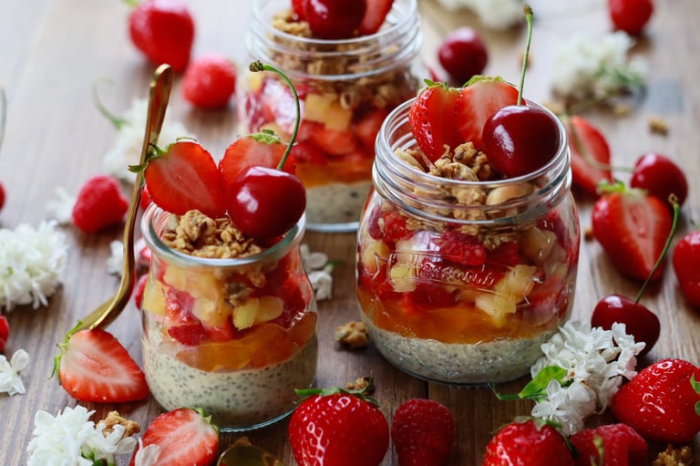 Chiapudding med mango