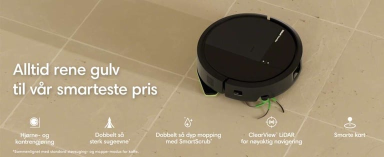 iRobot® Roomba Combo® 115 robotstøvsuger | Obs.no
