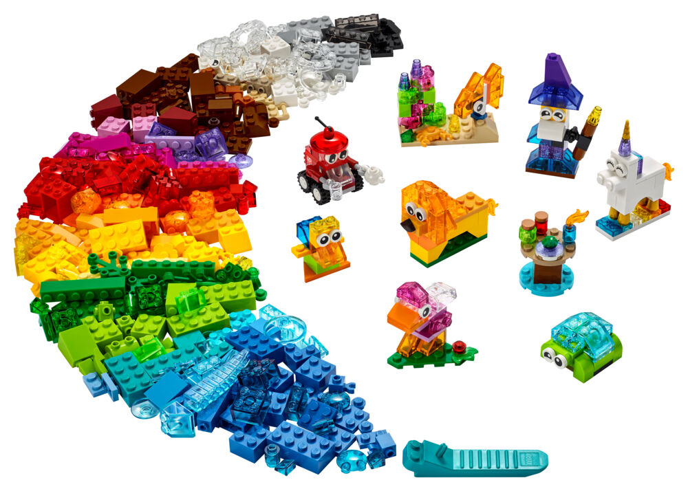 Produkt miniatyrebild LEGO® Classic 11013 Kreativitet med gjennomsiktige klosser