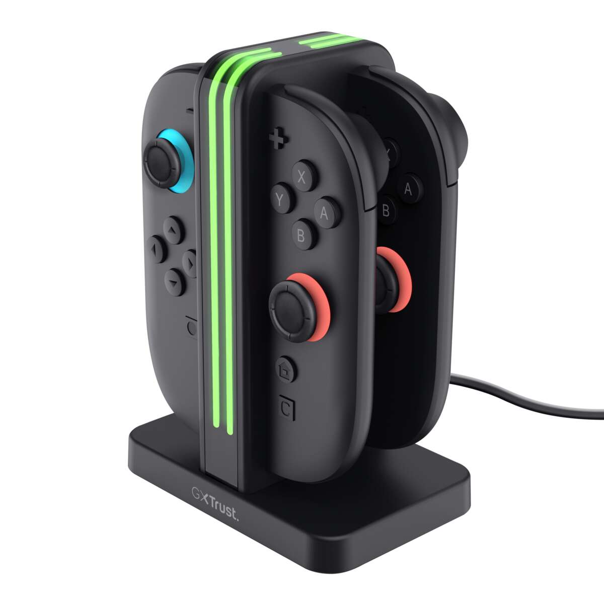 Trust GXT1256 4-i-1 ladestasjon for Nintendo Switch™ Joy-Con™ 2
