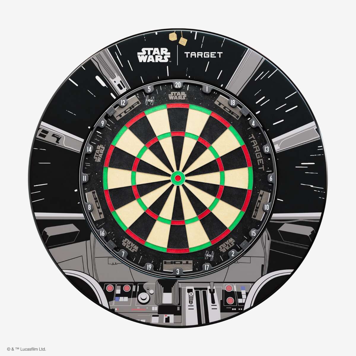 Target Star Wars Millennium Falcon dartskive | Obs.no