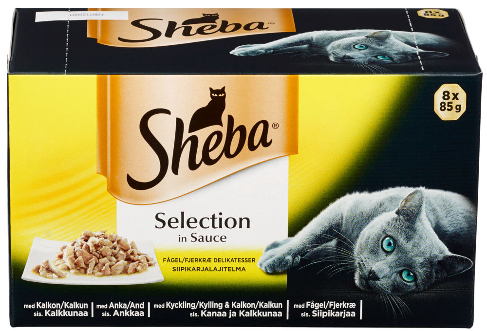 Sheba® Selection Fjærkre Delikatesser 8X85g