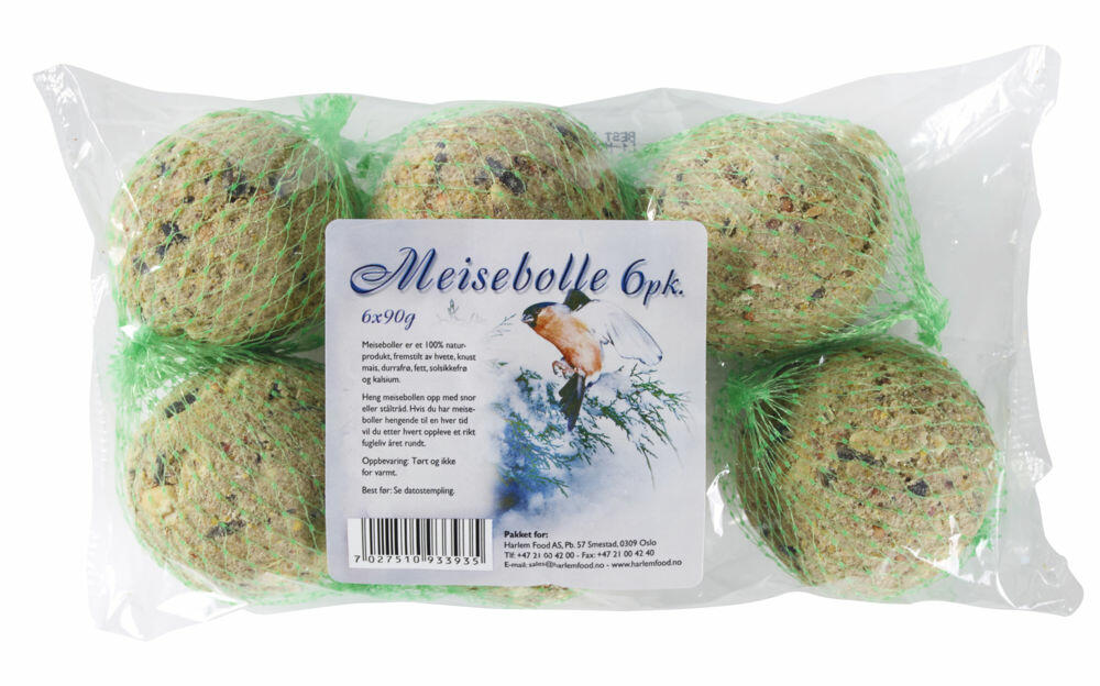 Harlem Food Meiseboller 6stk x 90g, 540g