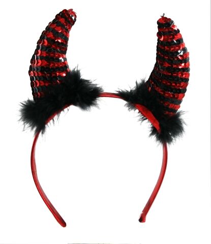 Halloween diadem djevelhorn